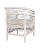 ΠΟΛΥΘΡΟΝΑ MALAWI HM9635.02 ΞΥΛΟ ΜΑΟΝΙ ΜΕ RATTAN ΛΕΥΚΟ-ΛΕΥΚΟ ΜΑΞΙΛΑΡΙ 80x70x86Υεκ.