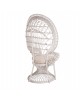 ΠΟΛΥΘΡΟΝΑ ROYAL PEACOCK HM9342.02 RATTAN ΣΕ ΛΕΥΚΟ-ΜΑΞΙΛΑΡΙ ΛΕΥΚΟ 114x72x150Yεκ.