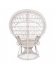 ΠΟΛΥΘΡΟΝΑ ROYAL PEACOCK HM9342.02 RATTAN ΣΕ ΛΕΥΚΟ-ΜΑΞΙΛΑΡΙ ΛΕΥΚΟ 114x72x150Yεκ.