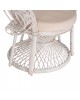 ΠΟΛΥΘΡΟΝΑ ROYAL PEACOCK HM9342.02 RATTAN ΣΕ ΛΕΥΚΟ-ΜΑΞΙΛΑΡΙ ΛΕΥΚΟ 114x72x150Yεκ.