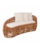 ΚΑΝΑΠΕΣ-ΑΝΑΚΛΙΝΤΡΟ LANTRY HM5991 ΦΥΣΙΚΟ RATTAN- ΛΕΥΚΑ ΜΑΞΙΛΑΡΙΑ 215x60x78Yεκ.