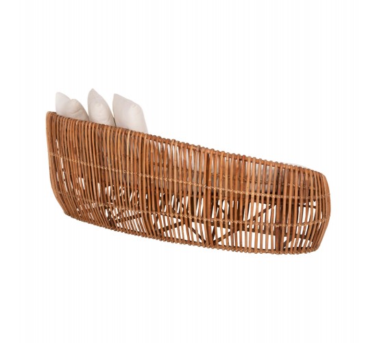 ΚΑΝΑΠΕΣ-ΑΝΑΚΛΙΝΤΡΟ LANTRY HM5991 ΦΥΣΙΚΟ RATTAN- ΛΕΥΚΑ ΜΑΞΙΛΑΡΙΑ 215x60x78Yεκ.