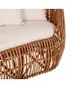 ΚΑΝΑΠΕΣ-ΑΝΑΚΛΙΝΤΡΟ LANTRY HM5991 ΦΥΣΙΚΟ RATTAN- ΛΕΥΚΑ ΜΑΞΙΛΑΡΙΑ 215x60x78Yεκ.