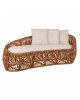 ΚΑΝΑΠΕΣ-ΑΝΑΚΛΙΝΤΡΟ LANTRY HM5991 ΦΥΣΙΚΟ RATTAN- ΛΕΥΚΑ ΜΑΞΙΛΑΡΙΑ 215x60x78Yεκ.