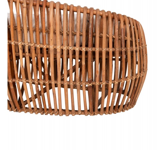 ΚΑΝΑΠΕΣ-ΑΝΑΚΛΙΝΤΡΟ LANTRY HM5991 ΦΥΣΙΚΟ RATTAN- ΛΕΥΚΑ ΜΑΞΙΛΑΡΙΑ 215x60x78Yεκ.