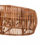 ΚΑΝΑΠΕΣ-ΑΝΑΚΛΙΝΤΡΟ LANTRY HM5991 ΦΥΣΙΚΟ RATTAN- ΛΕΥΚΑ ΜΑΞΙΛΑΡΙΑ 215x60x78Yεκ.