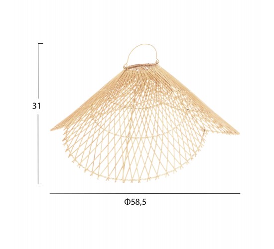 ΦΩΤΙΣΤΙΚΟ ΟΡΟΦΗΣ ΚΡΕΜΑΣΤΟ HM7878.02 RATTAN ΣΕ ΦΥΣΙΚΟ ΧΡΩΜΑ Φ58,5x31Yεκ