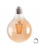 ΛΑΜΠΤΗΡΑΣ GLOBO LED FILAMENT 8W E27 3000K ΧΡΥΣΟ DIMMABLE HM4050.02