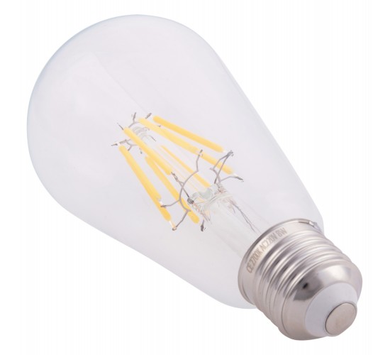 ΛΑΜΠΤΗΡΑΣ HM4188.01 LED FILAMENT 8W E27 DIMMABLE 2700K ΔΙΑΦΑΝΟΣ