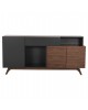 ΜΠΟΥΦΕΣ PREDA HM9747 MDF ΜΕ ΚΑΡΥΔΙ & ΣΚΟΥΡΟ ΓΚΡΙ ΚΑΠΛΑΜΑ 167x28-40x80Υεκ.
