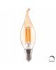 ΛΑΜΠΤΗΡΑΣ HM4047.02 ΣΤΥΛ ΦΛΟΓΑ LED FILAMENT 6W E14 3000K GOLD DIMMABLE