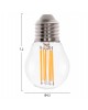 ΛΑΜΠΤΗΡΑΣ HM4046.01 LED FILAMENT 6W E27 3000K ΔΙΑΦΑΝΟ DIMMABLE