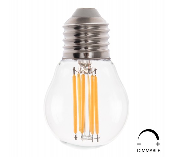 ΛΑΜΠΤΗΡΑΣ HM4046.01 LED FILAMENT 6W E27 3000K ΔΙΑΦΑΝΟ DIMMABLE