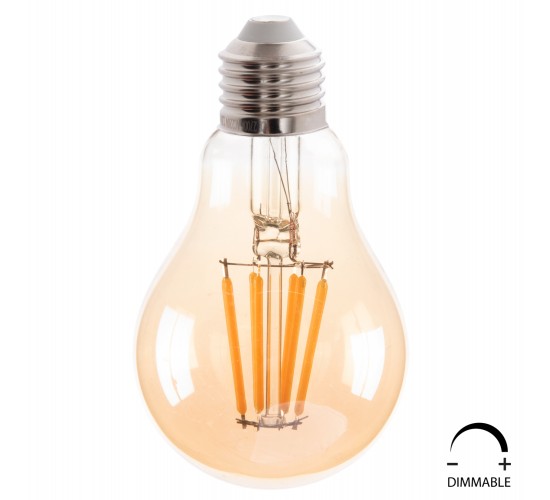 ΛΑΜΠΤΗΡΑΣ HM4045 LED FILAMENT 8W E27 3000K GOLD DIMMABLE