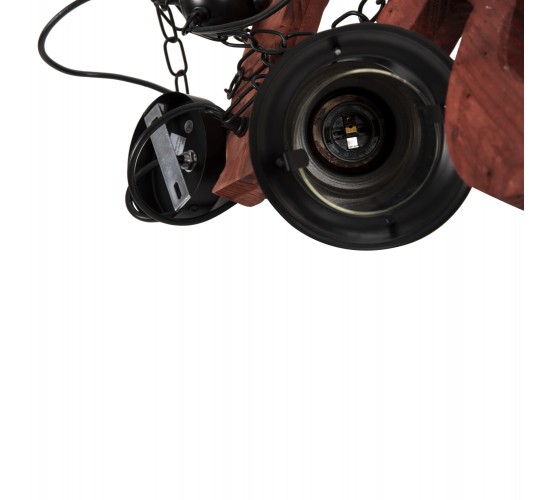 ΦΩΤΙΣΤΙΚΟ ΟΡΟΦΗΣ 6-ΦΩΤΟ ΚΡΕΜΑΣΤΟ HM4117 ΞΥΛΟ-ΜΕΤΑΛΛΟ-ΓΥΑΛΙ 116Υεκ