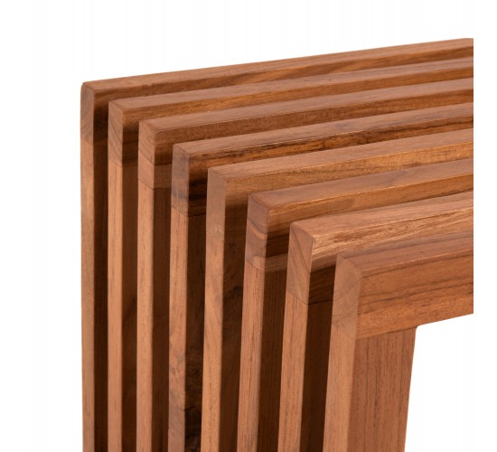 ΠΑΓΚΑΚΙ NYA HM9829 ΜΑΣΙΦ ΞΥΛΟ TEAK ΣΕ ΦΥΣΙΚΟ 139,5x34,5x48,5Υεκ.