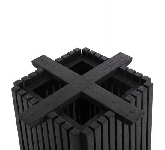 ΒΑΣΗ ΜΠΑΡ ΤΕΤΡΑΓΩΝΗ FRANTZ HM9858.12 ΞΥΛΟ MINDI-ΜΑΥΡΟ 40x40x90Yεκ