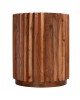 ΒΟΗΘΗΤΙΚΟ ΤΡΑΠΕΖΙ ΣΤΡΟΓΓΥΛΟ SEDGE HM9696 ΜΑΣΙΦ ΑΚΑΚΙΑ-ΦΥΣΙΚΟ ΧΡΩΜΑ Φ40x50Υεκ.