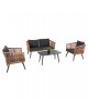 ΣΑΛΟΝΙ ΕΞ.ΧΩΡΟΥ 4ΤΜΧ FREJA HM6057.03 ΑΛΟΥΜ.ΑΝΘΡΑΚΙ-PE RATTAN ΜΠΕΖ-ΑΝΘΡΑΚΙ ΜΑΞΙΛΑΡΙΑ