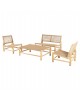 ΣΑΛΟΝΙ ΕΞΩΤ. ΧΩΡΟΥ 4ΤΜΧ LONDER HM11957 ΜΑΣΙΦ TEAK-ΣΥΝΘ.RATTAN-ΦΥΣΙΚΟ