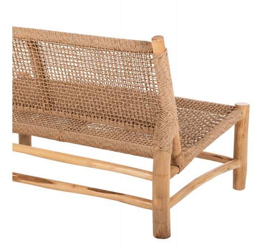 ΣΑΛΟΝΙ ΕΞΩΤ. ΧΩΡΟΥ 4ΤΜΧ LONDER HM11957 ΜΑΣΙΦ TEAK-ΣΥΝΘ.RATTAN-ΦΥΣΙΚΟ