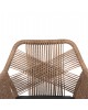 ΠΟΛΥΘΡΟΝΑ TOPIN HM6048.03 ΑΛΟΥΜΙΝΙΟ ΑΝΘΡΑΚΙ-P.E. RATTAN ΜΠΕΖ-ΜΑΞΙΛΑΡΙ ΑΝΘΡΑΚΙ