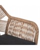 ΠΟΛΥΘΡΟΝΑ TOPIN HM6048.03 ΑΛΟΥΜΙΝΙΟ ΑΝΘΡΑΚΙ-P.E. RATTAN ΜΠΕΖ-ΜΑΞΙΛΑΡΙ ΑΝΘΡΑΚΙ