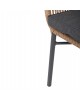 ΠΟΛΥΘΡΟΝΑ TOPIN HM6048.03 ΑΛΟΥΜΙΝΙΟ ΑΝΘΡΑΚΙ-P.E. RATTAN ΜΠΕΖ-ΜΑΞΙΛΑΡΙ ΑΝΘΡΑΚΙ
