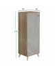 ΠΑΠΟΥΤΣΟΘΗΚΗ-ΝΤΟΥΛΑΠΙ ALVARO HM8954.11 ΜΕΛΑΜΙΝΗ SONAMA-STONE TEXTURE 50Χ38Χ135Yεκ.