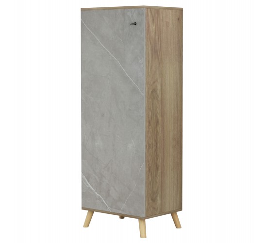 ΠΑΠΟΥΤΣΟΘΗΚΗ-ΝΤΟΥΛΑΠΙ ALVARO HM8954.11 ΜΕΛΑΜΙΝΗ SONAMA-STONE TEXTURE 50Χ38Χ135Yεκ.