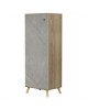 ΠΑΠΟΥΤΣΟΘΗΚΗ-ΝΤΟΥΛΑΠΙ ALVARO HM8954.11 ΜΕΛΑΜΙΝΗ SONAMA-STONE TEXTURE 50Χ38Χ135Yεκ.
