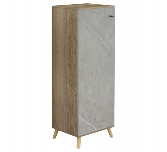 ΠΑΠΟΥΤΣΟΘΗΚΗ-ΝΤΟΥΛΑΠΙ ALVARO HM8954.11 ΜΕΛΑΜΙΝΗ SONAMA-STONE TEXTURE 50Χ38Χ135Yεκ.