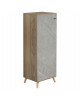 ΠΑΠΟΥΤΣΟΘΗΚΗ-ΝΤΟΥΛΑΠΙ ALVARO HM8954.11 ΜΕΛΑΜΙΝΗ SONAMA-STONE TEXTURE 50Χ38Χ135Yεκ.