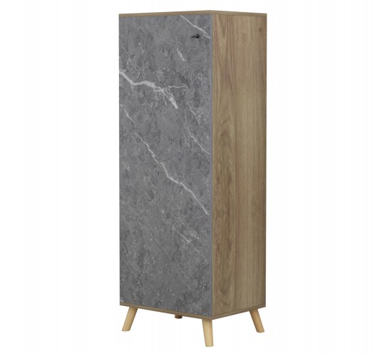 ΠΑΠΟΥΤΣΟΘΗΚΗ-ΝΤΟΥΛΑΠΙ ALVARO HM8954.12 ΜΕΛΑΜΙΝΗ SONAMA-STONE TEXTURE 50Χ38Χ135Yεκ.