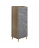 ΠΑΠΟΥΤΣΟΘΗΚΗ-ΝΤΟΥΛΑΠΙ ALVARO HM8954.12 ΜΕΛΑΜΙΝΗ SONAMA-STONE TEXTURE 50Χ38Χ135Yεκ.