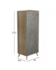 ΠΑΠΟΥΤΣΟΘΗΚΗ-ΝΤΟΥΛΑΠΙ ALVARO HM8954.14 ΜΕΛΑΜΙΝΗ SONAMA-STONE TEXTURE 50Χ38Χ135Yεκ.