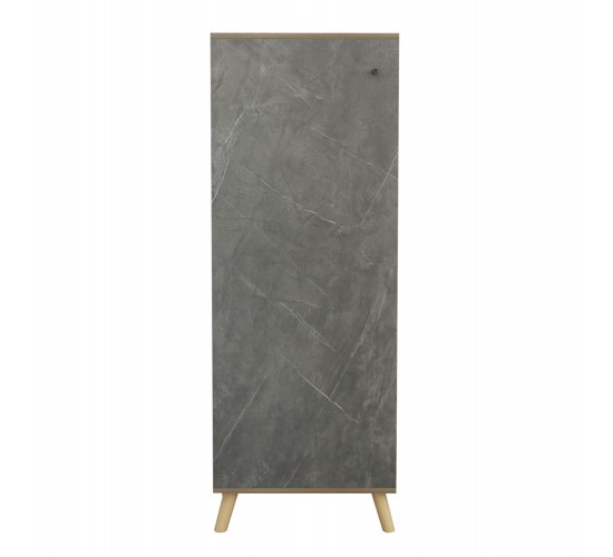 ΠΑΠΟΥΤΣΟΘΗΚΗ-ΝΤΟΥΛΑΠΙ ALVARO HM8954.14 ΜΕΛΑΜΙΝΗ SONAMA-STONE TEXTURE 50Χ38Χ135Yεκ.
