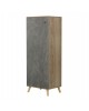 ΠΑΠΟΥΤΣΟΘΗΚΗ-ΝΤΟΥΛΑΠΙ ALVARO HM8954.14 ΜΕΛΑΜΙΝΗ SONAMA-STONE TEXTURE 50Χ38Χ135Yεκ.