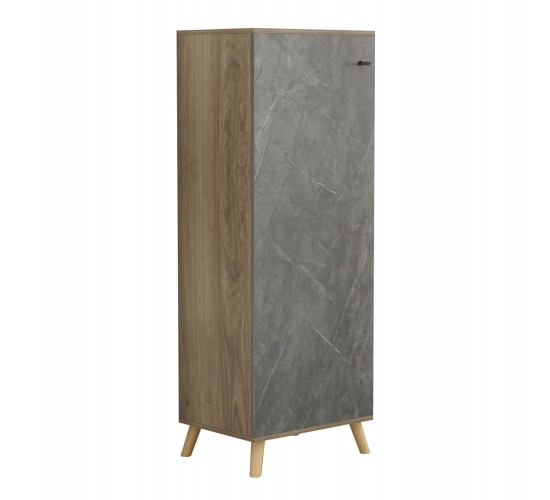 ΠΑΠΟΥΤΣΟΘΗΚΗ-ΝΤΟΥΛΑΠΙ ALVARO HM8954.14 ΜΕΛΑΜΙΝΗ SONAMA-STONE TEXTURE 50Χ38Χ135Yεκ.