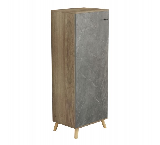 ΠΑΠΟΥΤΣΟΘΗΚΗ-ΝΤΟΥΛΑΠΙ ALVARO HM8954.14 ΜΕΛΑΜΙΝΗ SONAMA-STONE TEXTURE 50Χ38Χ135Yεκ.