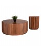 ΣΕΤ 2ΤΜΧ ΤΡΑΠΕΖΙΑ ΣΑΛΟΝΙΟΥ ΣΤΡΟΓΓΥΛΑ SEDGE HM11944 ΜΑΣΙΦ ΑΚΑΚΙΑ Φ90 & Φ40εκ.