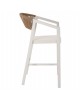 ΣΚΑΜΠΟ ΑΛΟΥΜΙΝΙΟΥ ΛΕΥΚΟ HM5892.32 ΜΕΣ. ΥΨΟΥΣ-ΜE RATTAN & TΕΧΤLINE 57x57x99,5Yεκ.