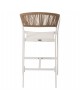 ΣΚΑΜΠΟ ΑΛΟΥΜΙΝΙΟΥ ΛΕΥΚΟ HM5892.32 ΜΕΣ. ΥΨΟΥΣ-ΜE RATTAN & TΕΧΤLINE 57x57x99,5Yεκ.