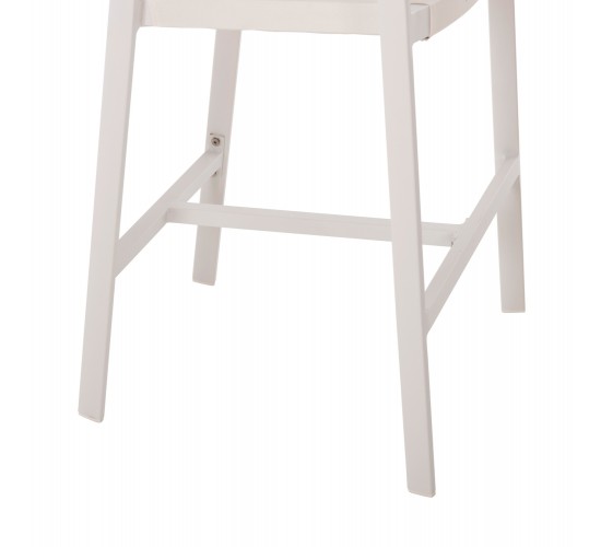 ΣΚΑΜΠΟ ΑΛΟΥΜΙΝΙΟΥ ΛΕΥΚΟ HM5892.32 ΜΕΣ. ΥΨΟΥΣ-ΜE RATTAN & TΕΧΤLINE 57x57x99,5Yεκ.