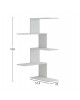 ΕΠΙΤΟΙΧΙΑ ΡΑΦΙΕΡΑ RORY HM8931.11 ΜΕΛΑΜΙΝΗ ΣΕ ΛΕΥΚΟ 22x51,5x109Υ εκ.