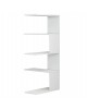 ΕΠΙΤΟΙΧΙΑ ΡΑΦΙΕΡΑ RORY HM8931.11 ΜΕΛΑΜΙΝΗ ΣΕ ΛΕΥΚΟ 22x51,5x109Υ εκ.