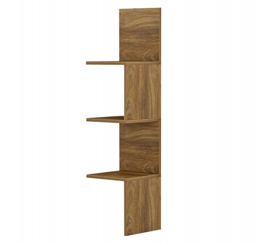 ΕΠΙΤΟΙΧΙΑ ΓΩΝΙΑΚΗ ΡΑΦΙΕΡΑ ILLUSION HM8935.11 ΜΕΛΑΜΙΝΗ ΣΕ ΦΥΣΙΚΟ 25x25x105,4Υεκ.