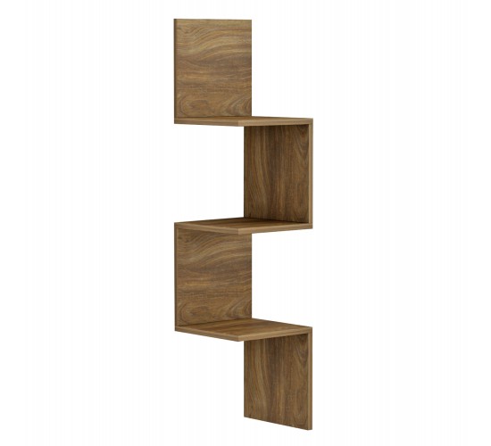 ΕΠΙΤΟΙΧΙΑ ΓΩΝΙΑΚΗ ΡΑΦΙΕΡΑ ILLUSION HM8935.11 ΜΕΛΑΜΙΝΗ ΣΕ ΦΥΣΙΚΟ 25x25x105,4Υεκ.