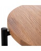 ΒΟΗΘΗΤΙΚΟ ΤΡΑΠΕΖΙ SYLO HM9618.01 MDF ΣΕ ΦΥΣΙΚΟ-ΜΑΥΡΟ ΜΕΤΑΛΛΟ Φ44x66Υεκ.