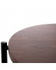 ΒΟΗΘΗΤΙΚΟ ΤΡΑΠΕΖΙ SYLO HM9618.02 MDF ΣΕ ΚΑΡΥΔΙ-ΜΑΥΡΟ ΜΕΤΑΛΛΟ Φ44x66Υεκ.
